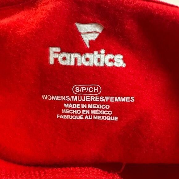 NWT Fanatics Women’s MLB Cincinnati Reds Logo V Neck Pullover Hoodie - Size S - Picture 4 of 10